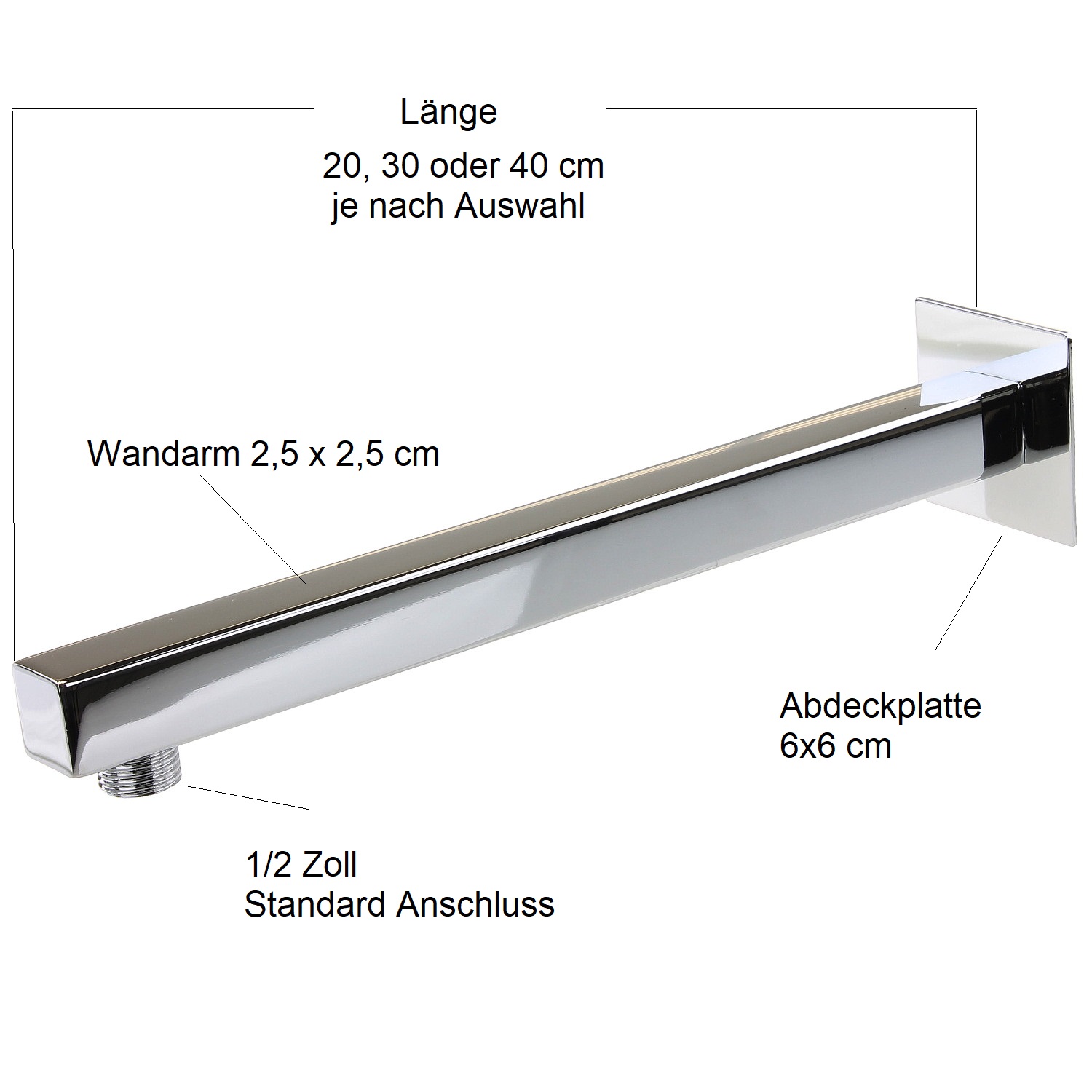 Details Zu Regenbrause Mit Wandarm Quadratisch Messing Regendusche Wand Ausleger Duschkopf